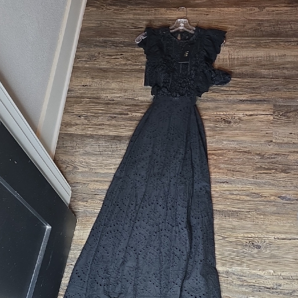 Black eyelet  Lace Dress